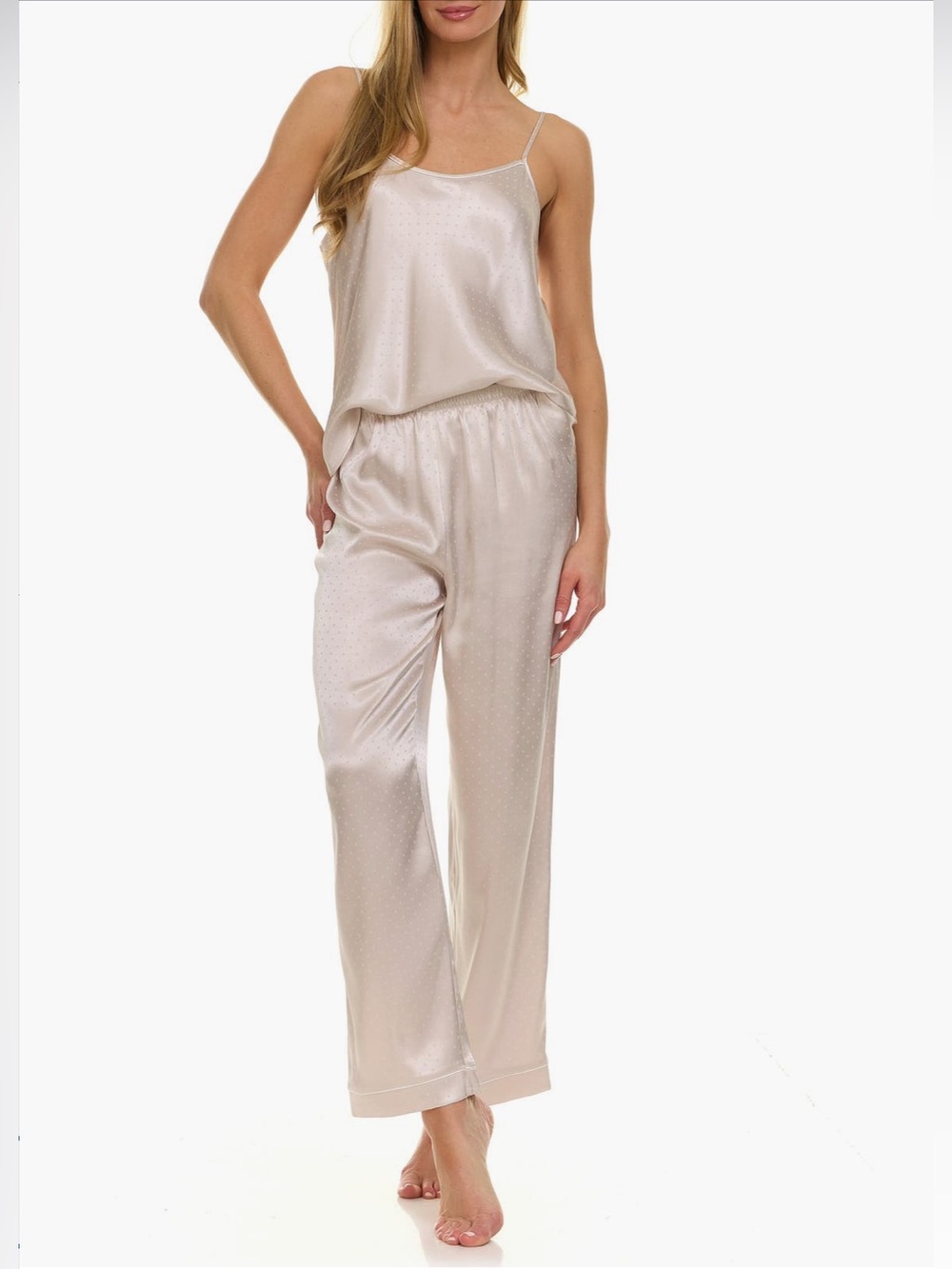 NEW…Flora Nikrooz 3 Piece Pin Drop Travel Pajamas
